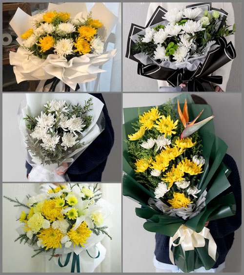 河南南阳邓州市白牛镇白事花束代送